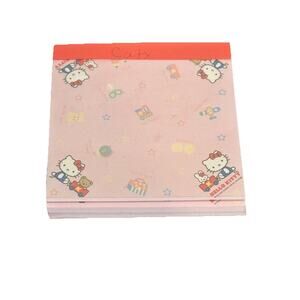 2002 Hello Kitty Sanrio Bunny Bear INCOMPLETE Memo Note Pad 3.25" Japan Vintage